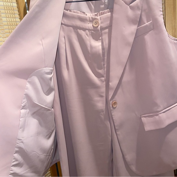 PRETTYGARDEN Women's 2 Piece Sleeveless vest trouser Suit Set pink - Picture 9 of 16